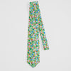 Button Down Green Standard Flower Necktie